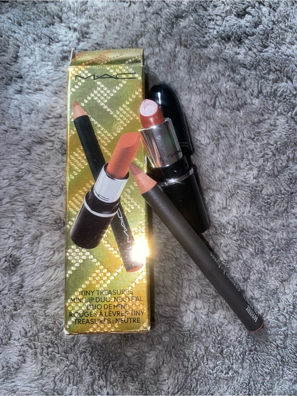 MAC Cosmetics Mini Lipstick & Lip Liner Duo — Nude Pink